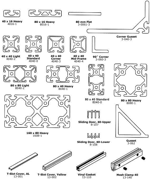 Aluminum T-Slotted Extrusions that you can Download
